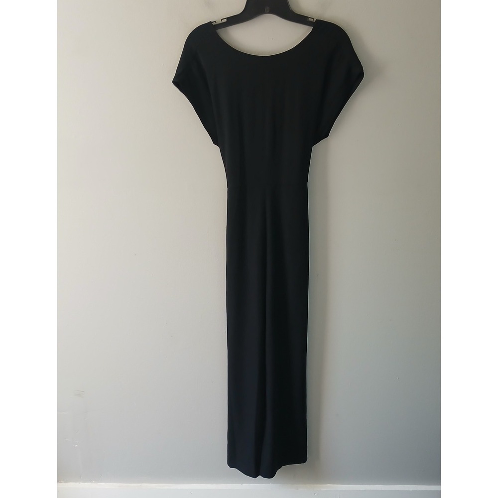 Loft Women's Size 6P Straight Leg Black Jumpsuit Cap Sleeve Pockets NWT $100.00!